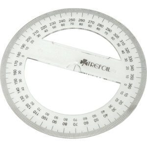 TECHNICAL DRAWING 15CM PROTRACTOR 360