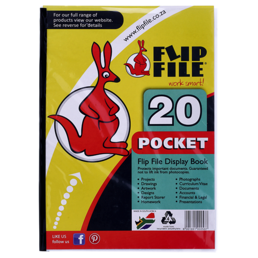 FLIP FILE 20 POCKETS