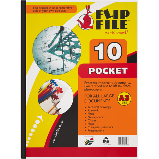 FLIP FILE 10 POCKETS.