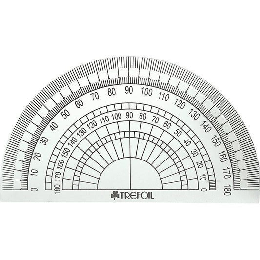 TECHNICAL DRAWING 15CM PROTRACTOR 180